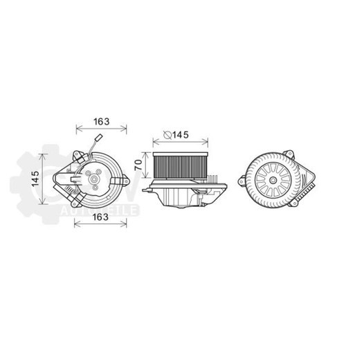 Elektromotor innenraumgebläse - elektromotor,