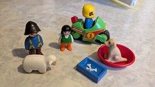 Playmobil 1.2.3 - Sammlung | Motorrad | Figuren | Tiere | 1,5-4 Jahre