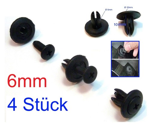 Stück 6mm spreizniete mit - 6mm,
