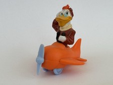 Disney Duck Tales Figur Quack der Bruchpilot Pilot im Flugzeug 1990 Spielzeug