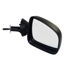 Außenspiegel Spiegel rechts Dacia Sandero I manuell schwarz Plastik