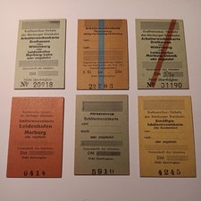 Marburger Kreisbahn Fahrkarte Edmondsche Eisenbahn Ebsdorfergrund Marburg Lahn