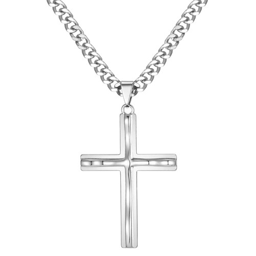 Herrenkette mit kreuz - herrenkette,