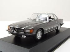 Mercedes 350 SL Cabrio Hardtop R107 1974 grau metallic 1:43 Maxichamps