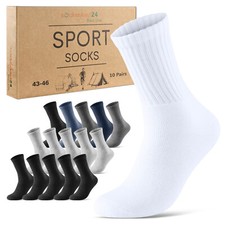 Tennissocken Sportsocken (10-50 Paar) Arbeitssocken Herren Damen Socken Weiß