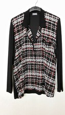 Jacke,Strickjacke,Longjacke,Blazer,Blusenjacke,schwarz,rot,gemustert,Gr.50,neuw.