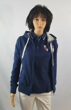 Equitheme Jacke Sweatshirt Sweater Hoody Kapuze Kapuzenjacke Blau Damen  Gr. XS 