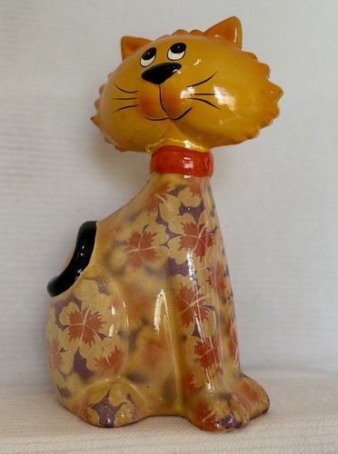 Keramikfigur spardose katze - spardose, 25