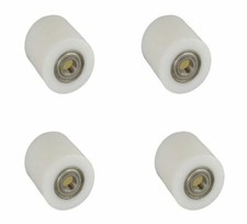 Satz 4x Hubwagen Rolle Rad 80mm Polyamid Nylon Breite 55mm Stapler Hubwagenrad