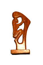 Figur Skulptur Mutter und Kind Steingut beige-braun 19 cm hoch