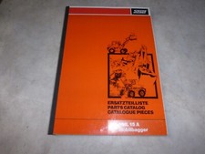 Ersatzteilliste Schaeff Mobilbagger HML 15 A