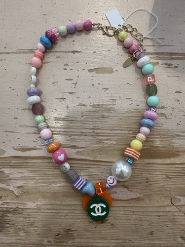 Bunte statement halskette - statement, mit