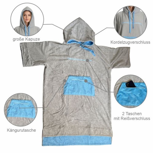 Badeponcho unisex aus 100 - unisex, 100%