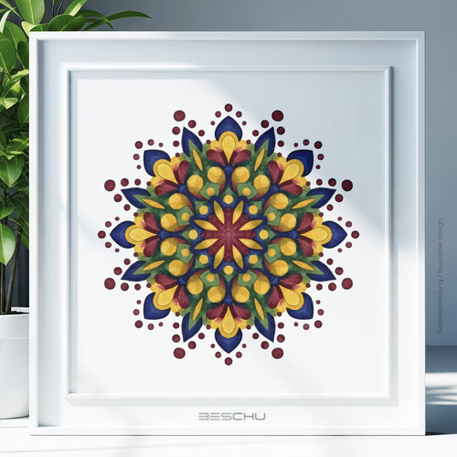 Mandala muster schablone - muster,