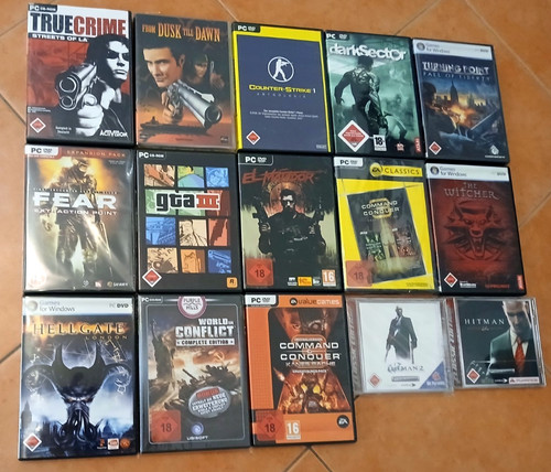 Spiele sammlung 15 retro - pc,