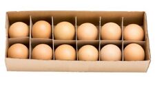 NaDeco Hühnereier Braun 12 Stk Dekoeier Ausgeblasene Eier Ostereier Osterdeko