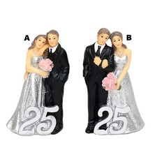 Silberhochzeitspaar 25 - silberhochzeitspaar, "25"