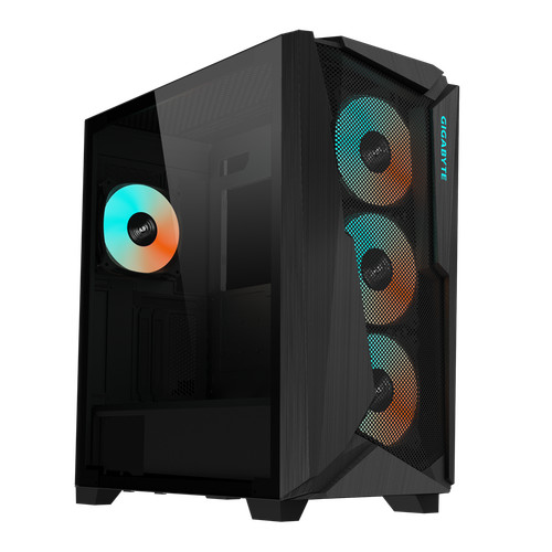 Gigabyte c301 glass black - gigabyte,
