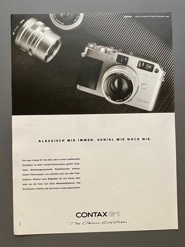 Contax kamera carl zeiss - g1,