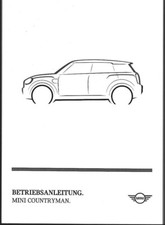 MINI COUNTRYMAN Betriebsanleitung 2023 Bedienungsanleitung Handbuch R60 BA
