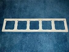 Merten OctoColor 5er Rahmen 5er Abdeckblende polarweiß leicht vergilbt Art.3995