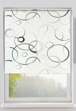 Klemmfix Rollo Seitenzugrollo Licht & Sichtschutz Klemmrollo weiß grau 40-100 cm