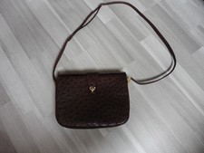 Vintage Leder Straußenleder Echtleder  Sehr guter Zustand!