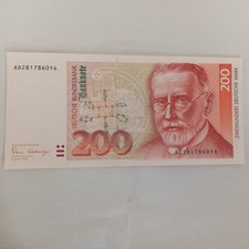 200DM Schein Deutsche Mark