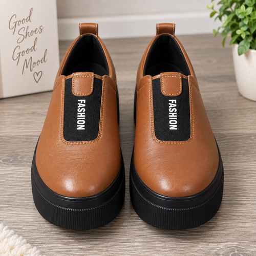 Damen leder plateau schuhe - damen, gr