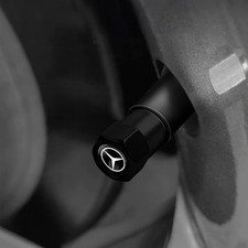 4 Stk Ventilkappen Schwarz