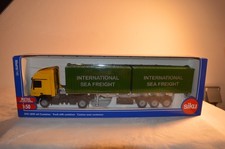 Siku 3921 - MB LKW mit Container, SEA FREIGHT, neu in OVP, 1:50, aus Sammlung