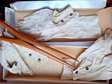 3 Paar Vintage weiße