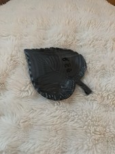 IKEA Dekoschale Herbstblatt Schwarz Neu