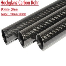 Hochglanz Carbon Rohr