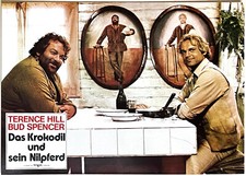 Spencer Hill DAS KROKODIL UND SEIN NILPFERD original EA Kino Aushangfoto 1979