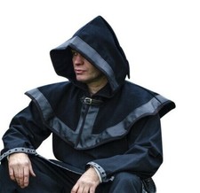 LARP Mittelalter Wolle Kapuze
