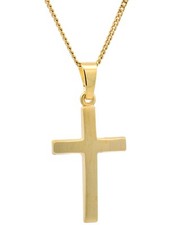 Anhänger kreuz 585 - gold, mit