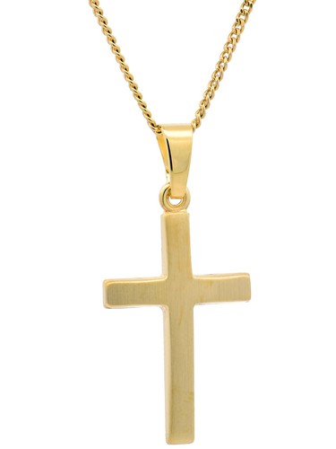 Anhänger kreuz 585 gold mit - kreuz,