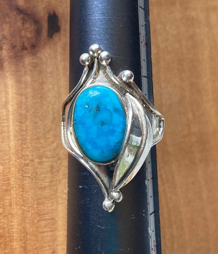 Ring silber türkis - türkis, groß