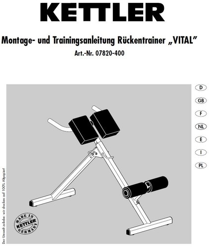 Kettler rückentrainer - kettler,