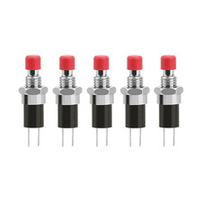✅ 5x Einbau Mini Taster Rot 12V 120V Drucktaster Push Button Schalter 2Pin Micro