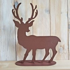 4er Set Metall Hirsch Reh Rost