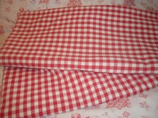 Bauernbettwäsche 2 Kopfkissen Kissen Bezüge rot weiss kariert 80x67cm