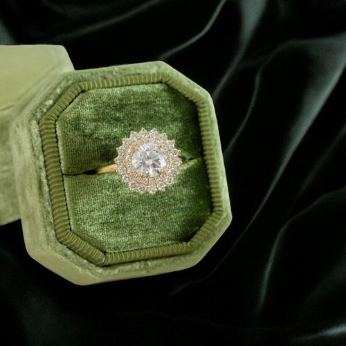 Rundschliff diamant ring - diamant, k