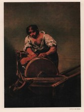 Lithografie 1966: Malerei, Francisco Goya Der Schleiffer