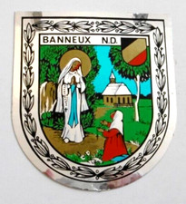 Souvenir-Aufkleber Banneux N.D. Notre Dame Belgien Jungfrau der Armen Maria 80er