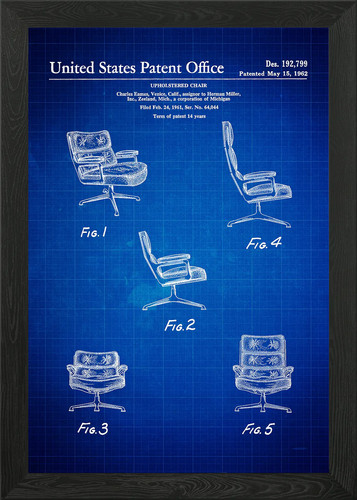 Eames uphostered chair - uphostered,