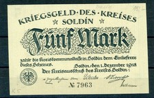 Soldin mark notgeld - soldin,