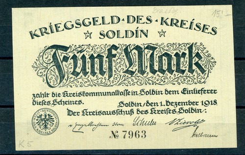 Soldin mark notgeld - soldin, 5