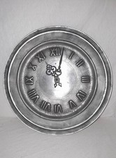 Wanduhr Junghans ATO-MAT  Zinn schwer Quarz Uhr electronic  Vintage Alt